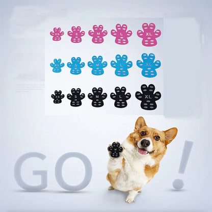 Anti-Slip Paw Protector Stickers for Dogs — Disposable Self-Adhesive Boot Replacements That Keep Paws Safe Indoors